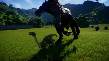 About to kill a Struthiomimus