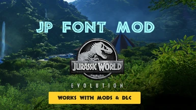 Jurassic Park Font Mod