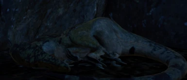 Utahraptor sleeping