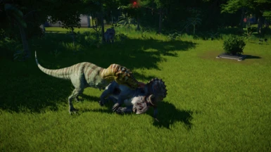 Lynthonax killing a nasutoceratops
