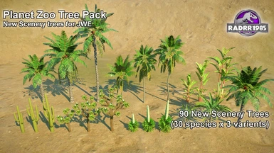 Planet Zoo Scenery Tree Pack V 1.0