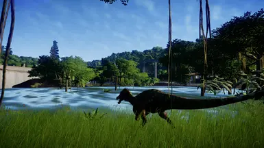 A Baryonyx fishing