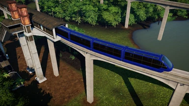 blue monorail
