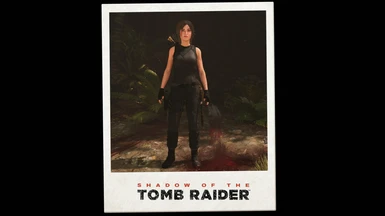 Shadow of the Tomb Raider All Black Tactical Outfit Retexture