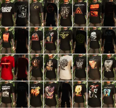 A showcase of the insane amount of additional shirts part 1
