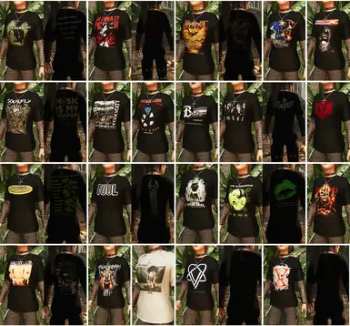 A showcase of the insane amount of additional shirts part 4