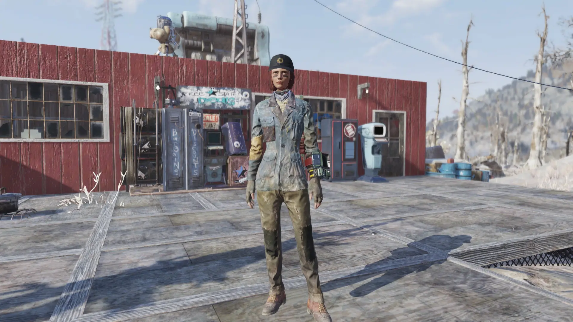 Vault suit Padded blue jacket replacer with Gloves at Fallout 76 Nexus ...