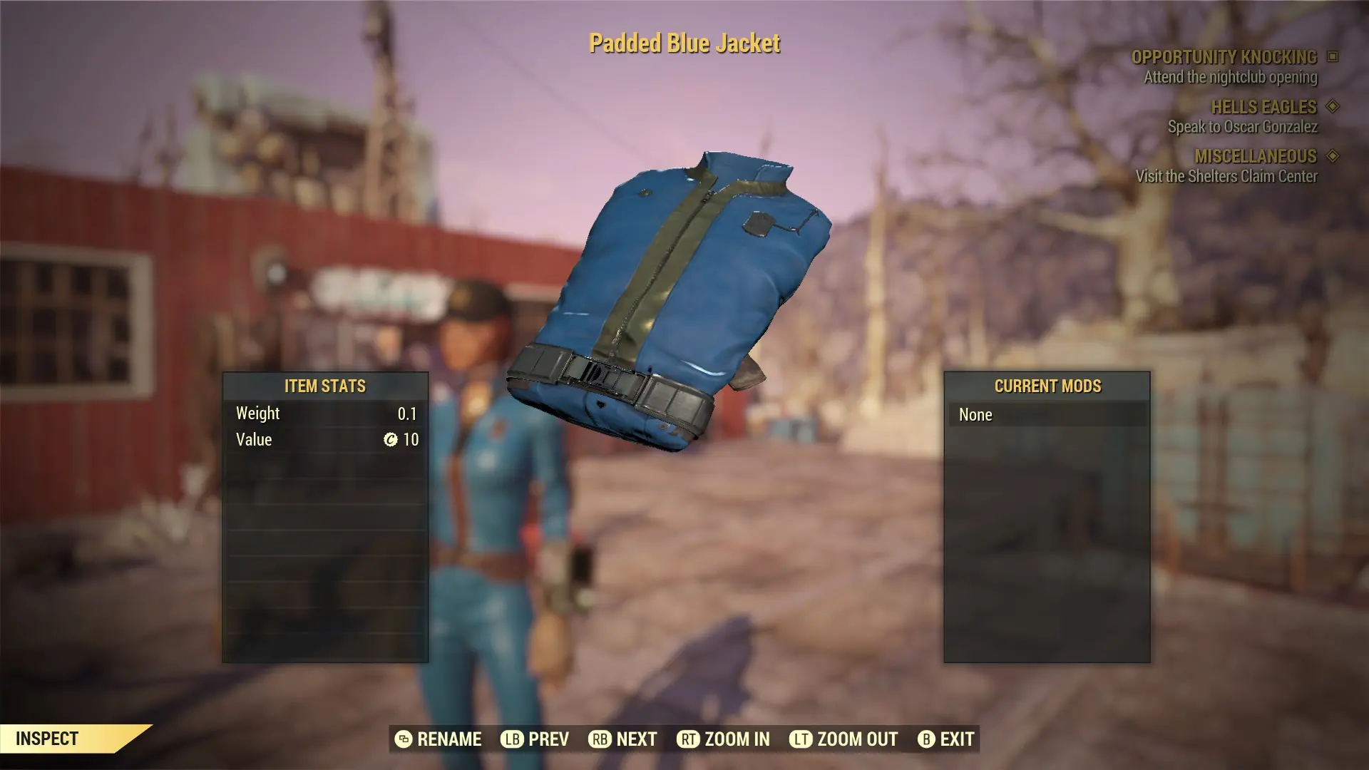 Vault suit Padded blue jacket replacer with Gloves at Fallout 76 Nexus ...