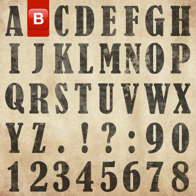 B - small letter replacer