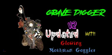 Grave Digger Backpack with Glowing Mothman Hunter Goggles