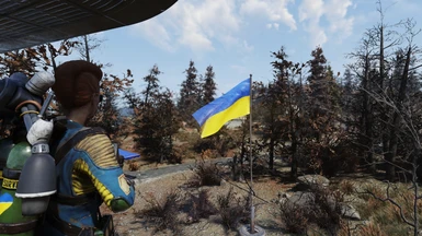 Ukraine Waving Flag Retextured