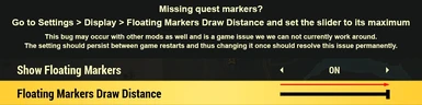 Missing Quest Markers Instructions