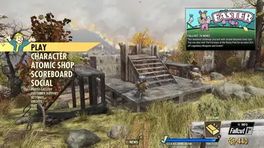 Literally just the main menu because that's where this affects lol