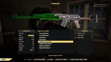 Stabilized Long Barrel Modded