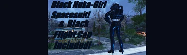 Black NukaGirl Spacesuit Plus Black FlightCap