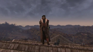 Hunter's Long Coat to Wasteland Wanderer Outfit Replacer
