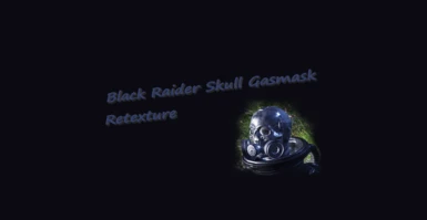 Black Raider Skull Gasmask Retexture