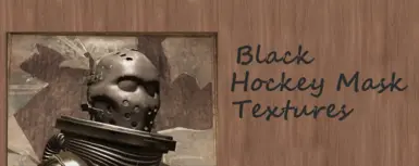 Custom Hockey Mask Black Textures