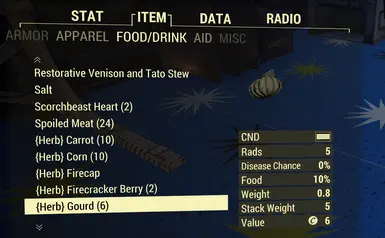 No Buffs Foods