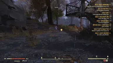 Firecap and Starlight visible through ground