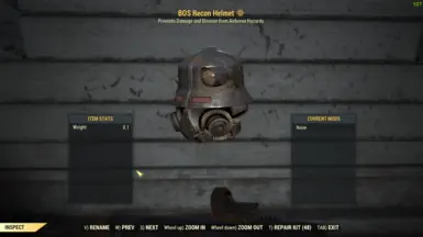 Captains Hat to BOS Recon Helmet (ATX version)