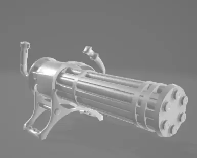 The gun I had planned, only the barrel made it :(