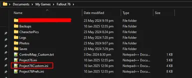 Put the tweaks in this INI file.