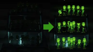 GLOWING Glowing Bobbleheads