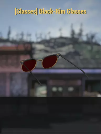Black Rim Glasses - Orange (replaced)