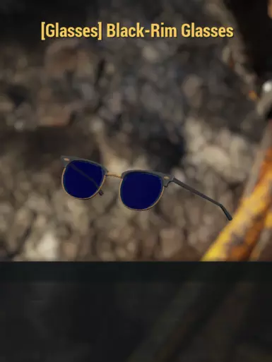Black Rim Glasses - Blue (replaced)