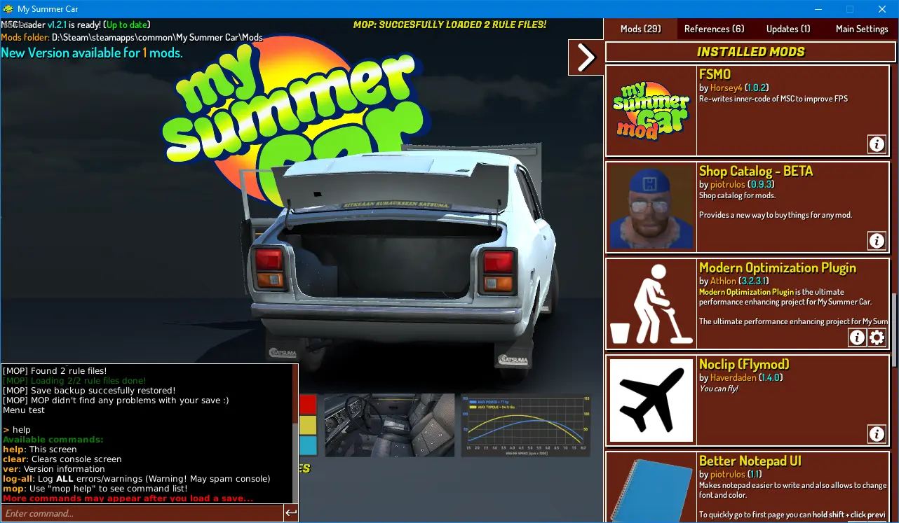 Mscloader At My Summer Car Nexus Mods And Community 2835