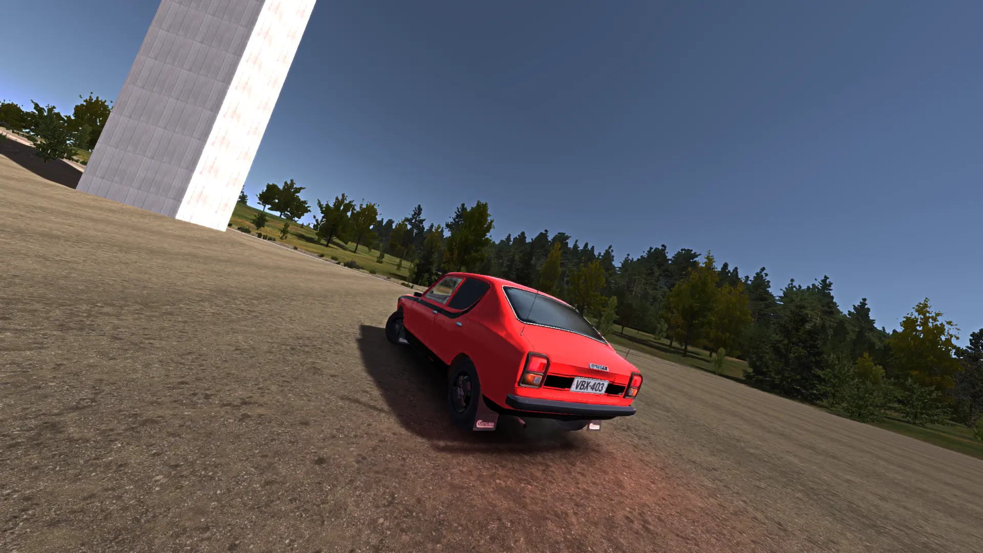 Classic bright red-black Satsuma paintjob at My Summer Car Nexus