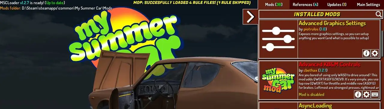 Main Menu - My Summer Car