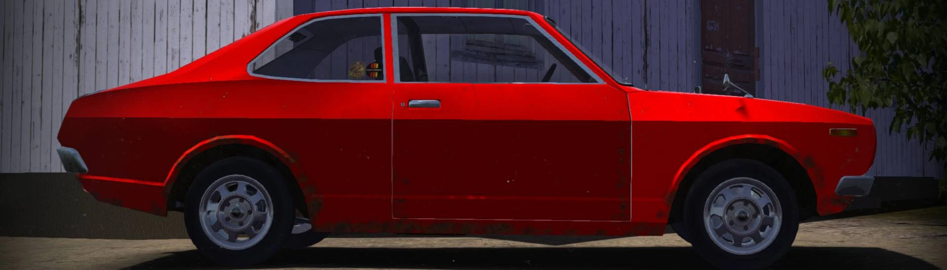 Classic bright red-black Satsuma paintjob at My Summer Car Nexus