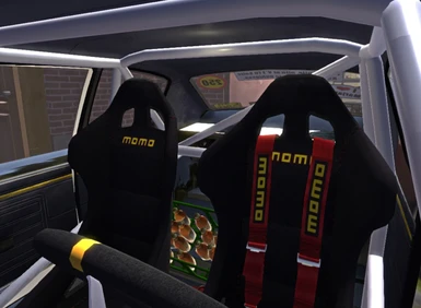 MOMO Steering wheel and Seat and Harness