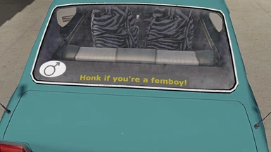 Honk if you're a femboy Window Sticker
