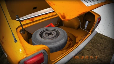You have spare wheel at satsuma trunk