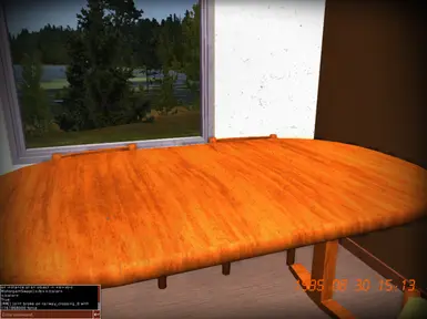 A WOODEN TABLE