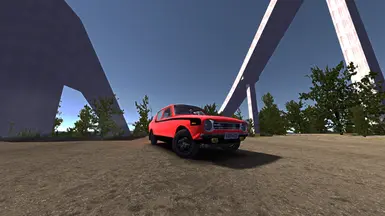 Classic bright red-black Satsuma paintjob at My Summer Car Nexus