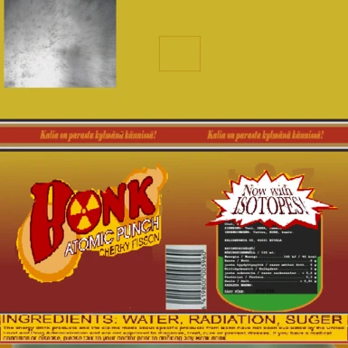 Bonk Atomic puch skin for canned beer.