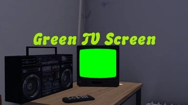 Green TV Screen