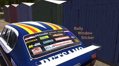 Rally Window Stickers