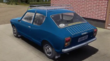 Classic-looking roof rack + trunk rack