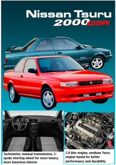 Nissan Tsuru 2000GSR Poster And Datsun 240z Poster