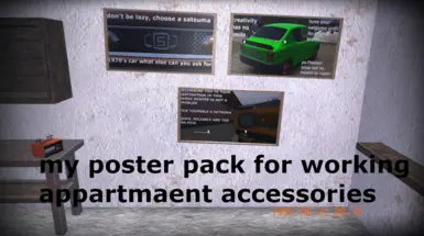 my posters for working apartment accessories mod