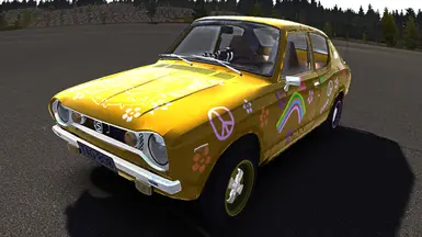 Hippie car skin