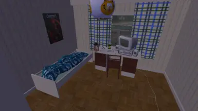 The protagonist's room