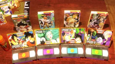 Custom VHS cases for each Saga