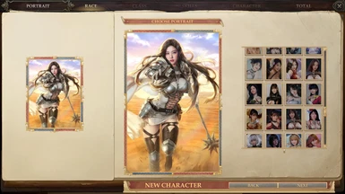 New character screen 2