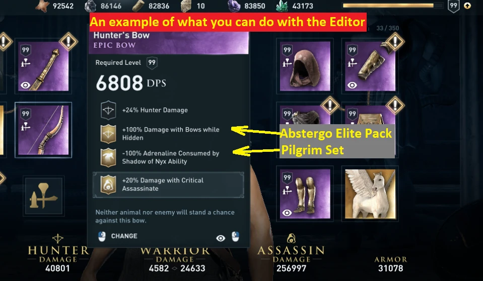 Assassin's Creed Odyssey Inventory Editor